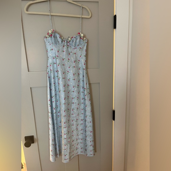 For Love & Lemons Floral Midi Slip Dress - Picture 8 of 8